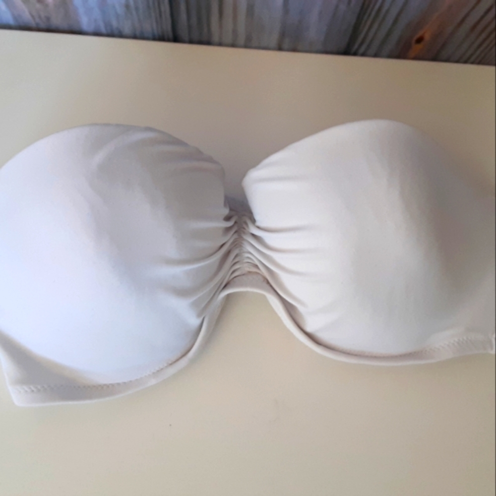 VICTORIA'S SECRET Strapless Bra White Size 34D